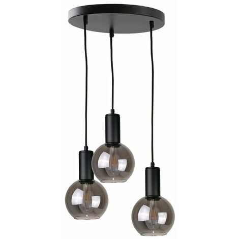 Keter Lighting Supra Cluster Suspension Plafonnier Noir Cm