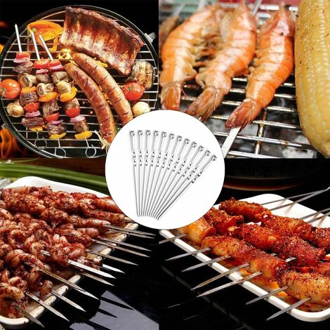 Brochettes Barbecue Inox Brochettes Kebab Lot De Brochettes