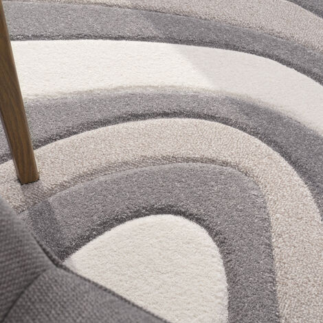 Paco Home Tapis De Cr Ateur Moderne Abstrait Vagues Aspect Contours