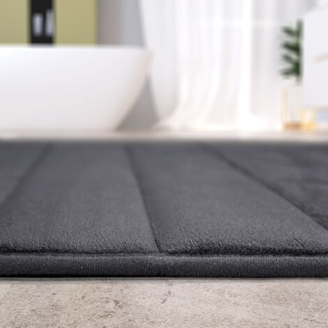 Paco Home Tapis Salle De Bain Tapis De Bain Moelleux Mousse À Mémoire