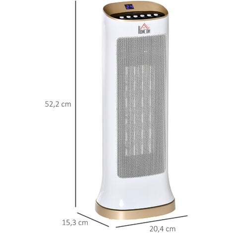 Chauffage soufflant oscillant 2000 W radiateur céramique PTC 3