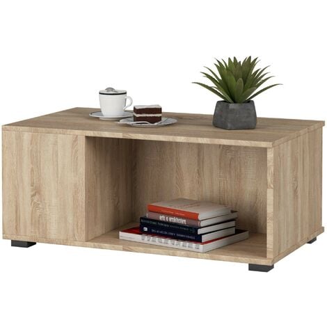 Table Caf Akord Table Basse Juliet Ch Ne Sonoma Cm Couleur Ch Ne