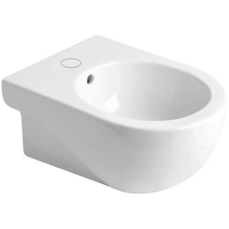 Azzurra Bidet Sospeso Porcellana Bianco Serie Mini Nuvola