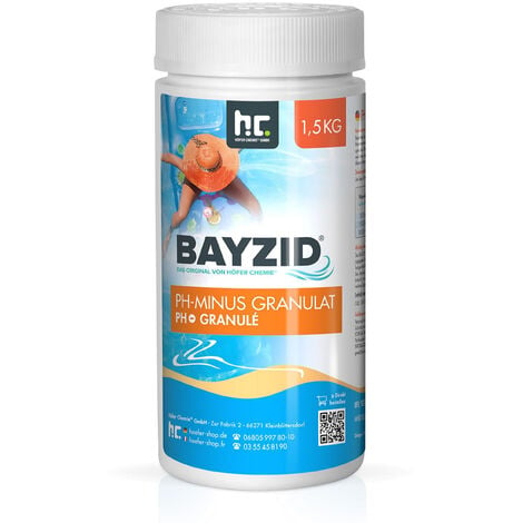 Bayzid Ph Minus Granulat Kg Zur Senkung Des Ph Werts F R Pools Und