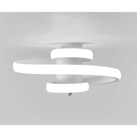 Plafoniera Led Design Moderno Bianco Freddo K W Spirale Lampada A