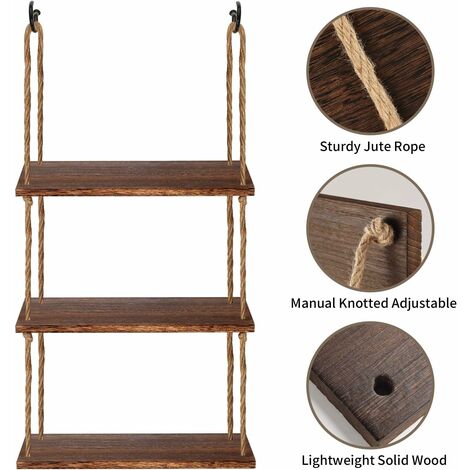 NORCKS Estante colgante de madera Nordic Madera oscilación de la