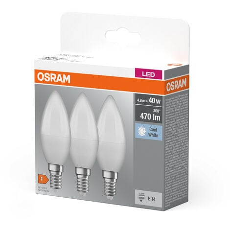 OSRAM LED BASE Classic B40 matte Filament LED Lampen aus Glas für E14