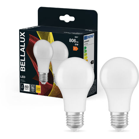 BELLALUX LED Lampe Sockel E27 Warm White 2700 K 8 50 W Ersatz für