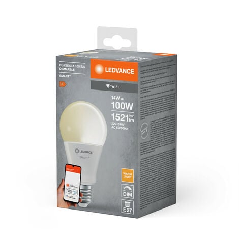 LEDVANCE Smarte LED Lampe Mit WiFi Technologie Sockel E27 Dimmbar