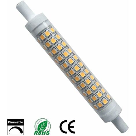 10 W dimmbare R7s LED Glühbirnen 118 mm kaltweiß 6000 K AC 220240 V