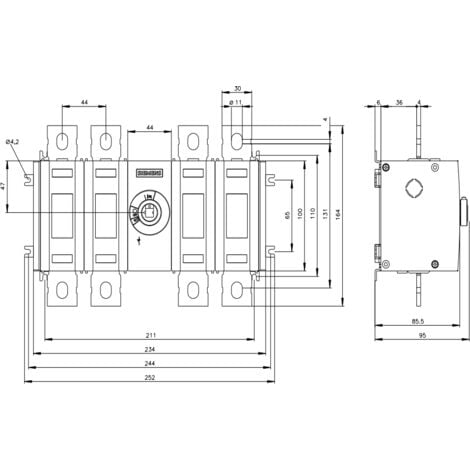 Interruptor Seccionador Bajo Carga Siemens P A Gris Kd Pe