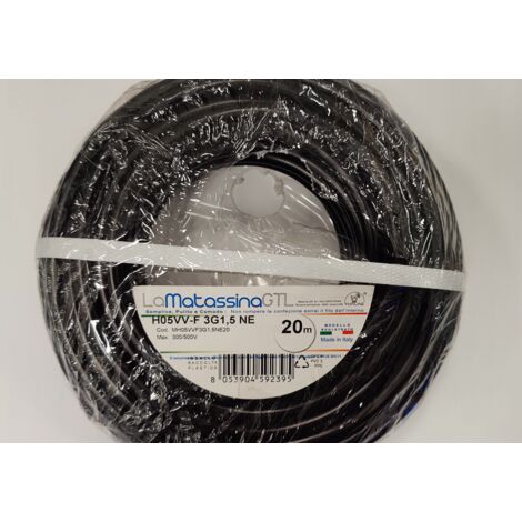 Cable Multipolar Go At Topline 3gx1 5mm2 20m Negro H05vv F 3gx1 5ne B20