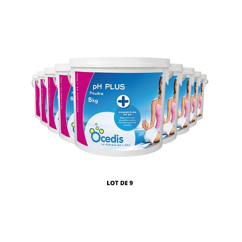 Produit D Entretien Piscine Ph Plus Poudre Ocedis 9x5kg De Ocedis