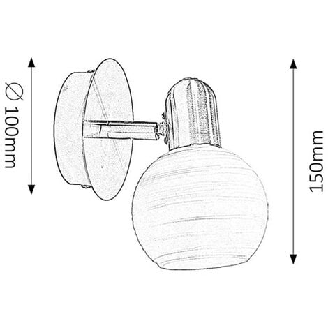 Rabalux 6341 Spotleuchte Schienensystem Aurel Aus Metall Glas