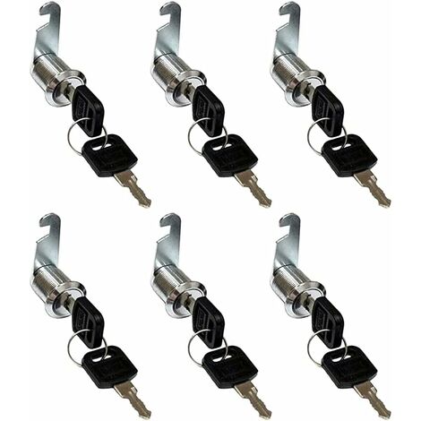 NORCKS Cylinder Cam Lock 6 Piece Furniture Locks Cabinet Lock Cam