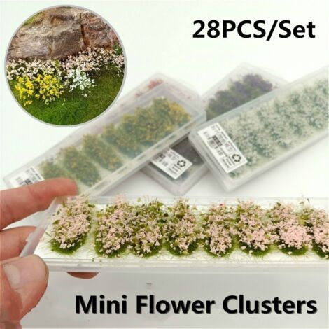 28 piezas lindo jardín miniatura musgo hada flor micro paisaje resina