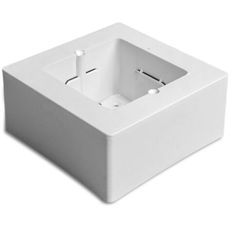 Caja De Mecanismos Universal De Superficie 92x92x42 Mm Blanco