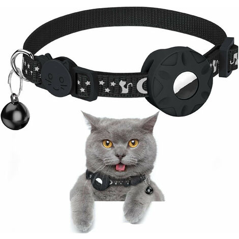 R Glable Cm Noir Collier Pour Chat R Fl Chissant Collier Pour