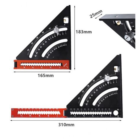 Pr Equerre Menuisier Metal Aluminium R Gle De Triangle Pliante Querre