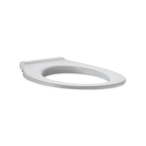 Geberit Renova Comfort WC Sitzring weiß antibakteriell mit Edelstahl