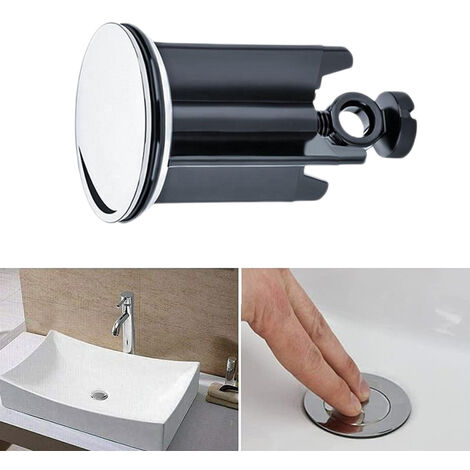 Premium Bonde de lavabo chromée de 40mm pour Salle de Bain Bouchon