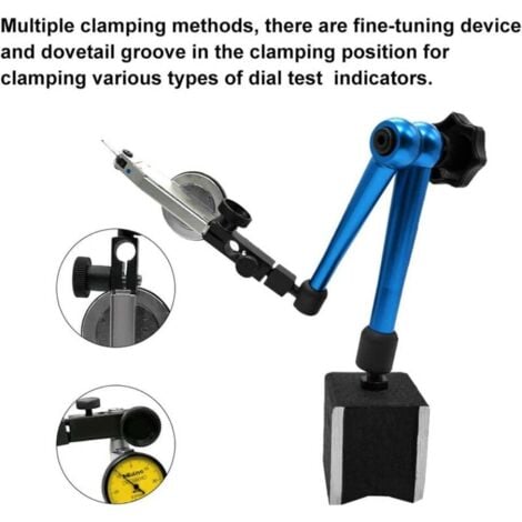 Support de Base Magnétique Flexible avec Jauge de Cadran Universel