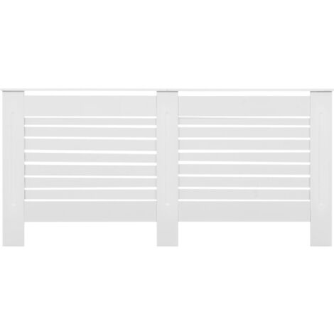 INLIFE Cache Radiateur Blanc 172x19x81 5 MDF