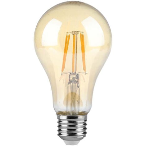 V TAC Ampoule LED E27 10W A67 Filament Ambre 2200K