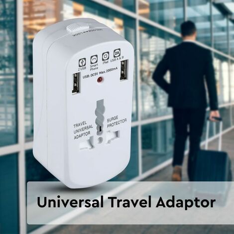 V TAC Adaptateur électrique universel avec protection contre les