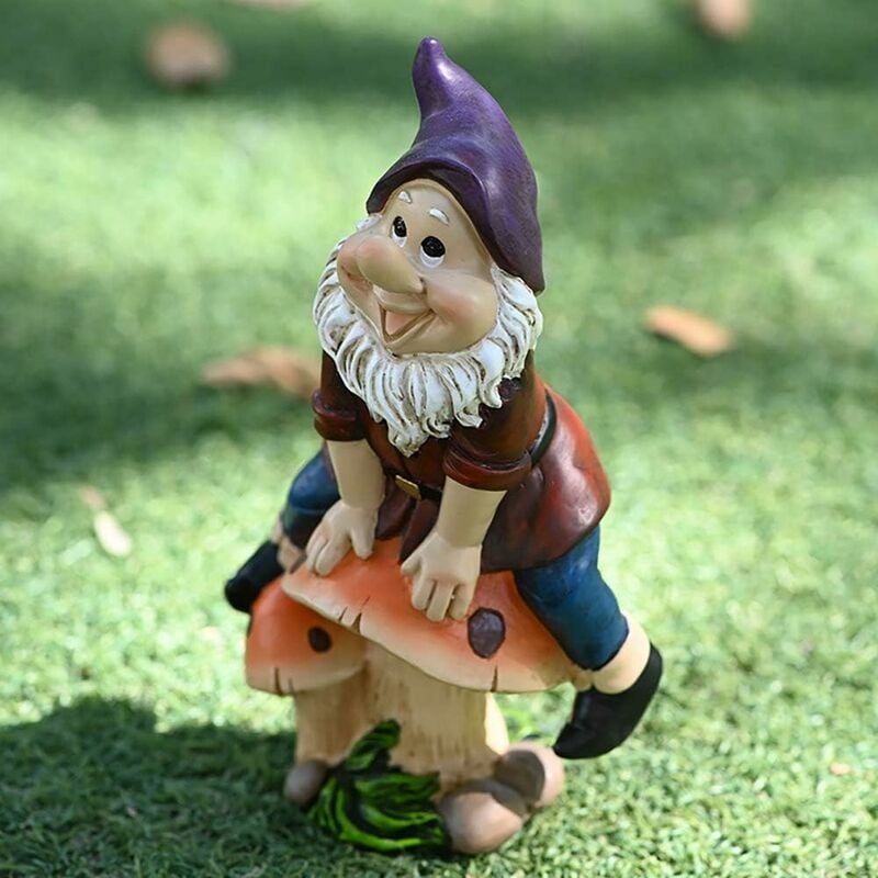 Pcs Garden Goblin Outdoor Statue Fun Gnome For Home Indoor Or Lawn