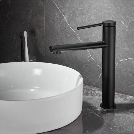 Robinet De Lavabo Rea Oval Black High