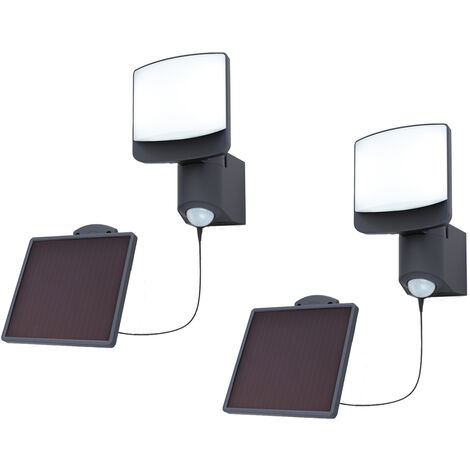 Led Solar Wandleuchte Er Set Mit Bewegungsmelder Ip Breite Cm