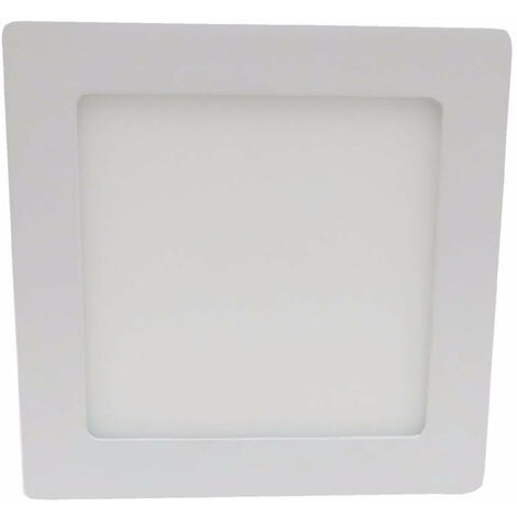 Plafonnier LED 12W Carré Blanc Froid SILUMEN