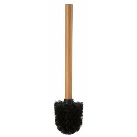 Brosse Wc En Bambou Naturel Et Polystyr Ne Noir Silumen