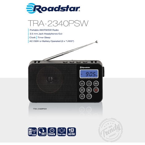 Roadstar Tra Psw Radio Num Rique Multibande Portable Am Fm Sw Sur