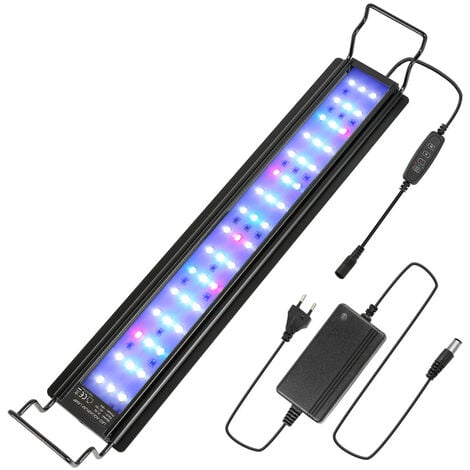 Swanew W Aquarium Led Avec Minuterie Coquillage D Coration Rvb