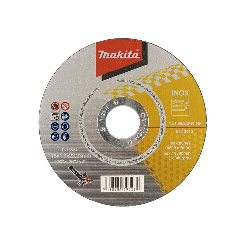 MAKITA D 75524 Disque à tronçonner en métal 115x1 0x22mm