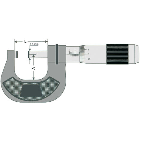 VOGEL 231333 Micromètre extérieur haute précision DIN 863 Capacité