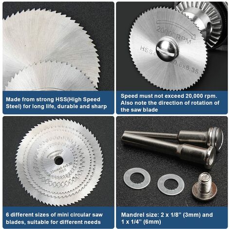 Piezas Hoja De Corte Hss Discos De Corte Para Herramientas Rotativas