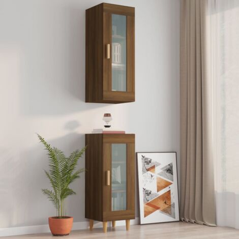 Armoire Murale Suspendue Ch Ne Marron X X Cm