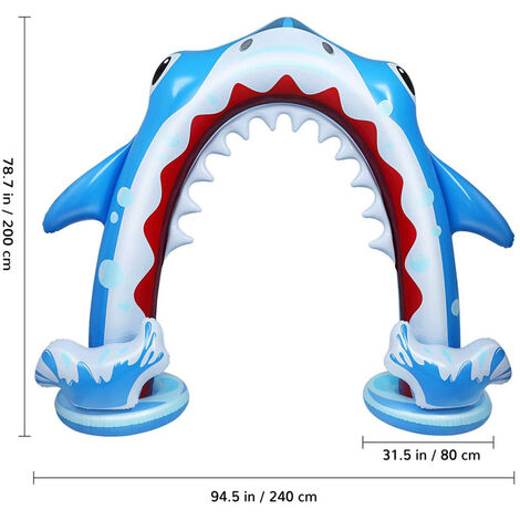 Irrigatore Gonfiabile Dello Squalo Giocattoli Gonfiabili Dell Acqua