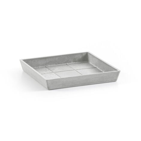 Platillo Cuadrado Blanco Gris X X H Cm Ecopots