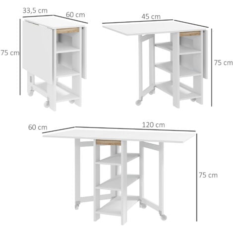 Mesa De Comedor Plegable Mesa De Cocina Plegable Con Alas Abatibles