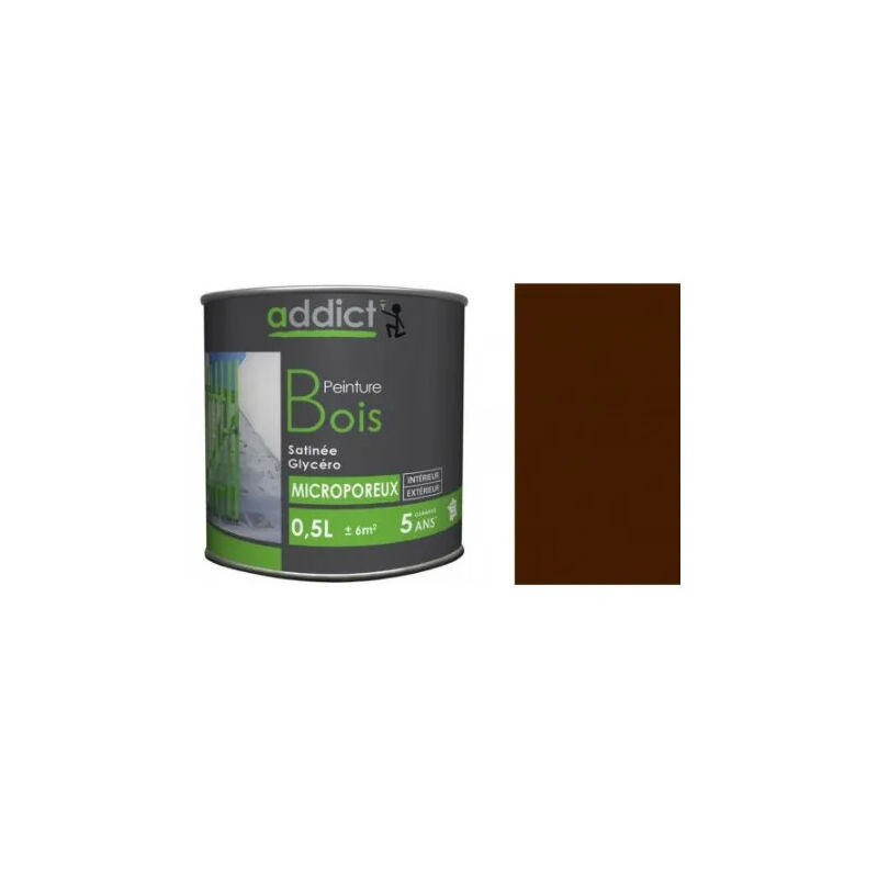 Peinture Sp Ciale Bois Glyc Ro Brun Satin Litre Addict Peinture