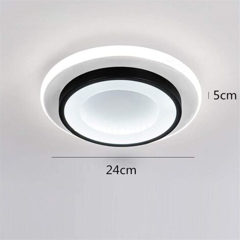 Comely Led Ceiling Light Black And White W Lm Circular Aluminum