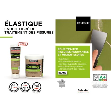 Enduit de Rebouchage Elastique en Pâte PRESTONETT ELASTIQUE en Pot 750