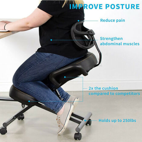 Silla de rodillas ergonómica silla de rodillas ajustable para