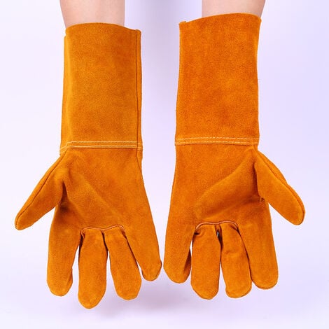 Minkurow Guantes De Soldadura Guantes Resistentes Al Calor Guantes A