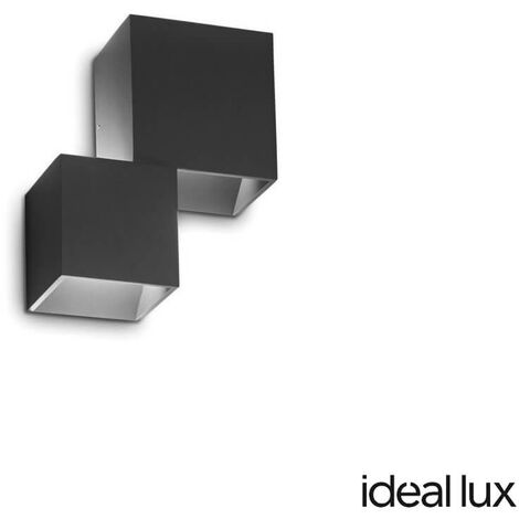 Lampada Da Parete Rubik Ap Finitura Nero Luce K Ideal Lux