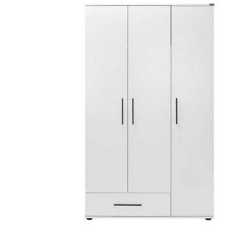 White Door Drawer Combination Wardrobe